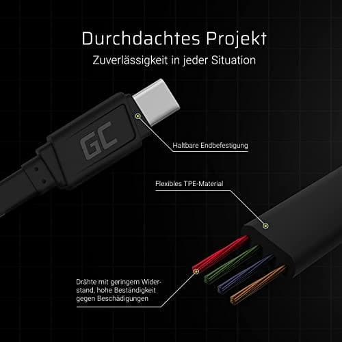 Green Cell KABGC03 USB-kabel 0,25 m USB A USB C Sort