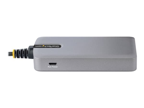 StarTech.com 4-Port USB Hub, USB 3.0 5Gbps, Bus Powered, USB-A to 4x USB-A Hub with Optional Auxiliary Power Input, Portable Desktop/Laptop USB Hub w