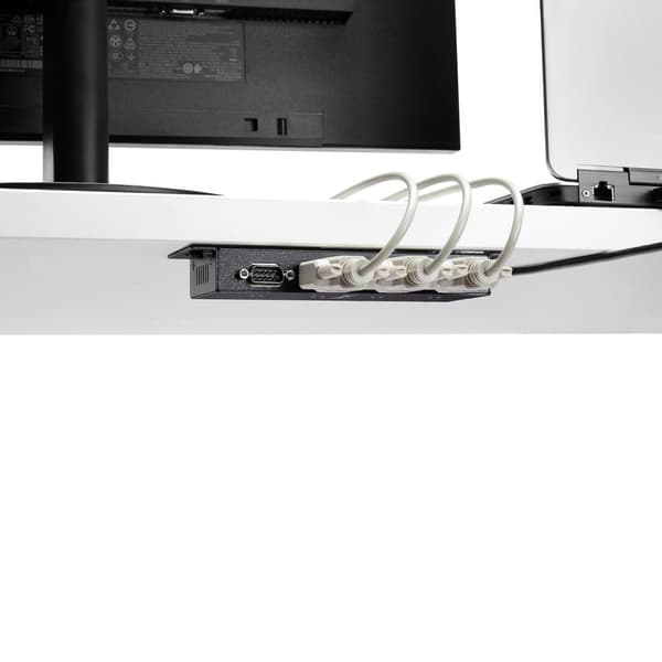 StarTech 4-ports USB til DB9 RS232 seriel adapterhub – Industriel DIN-skinne og vægmontering