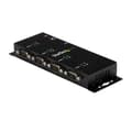 Miniatyrbillede 2 af 7: StarTech 4-ports USB til DB9 RS232 seriel adapterhub – Industriel DIN-skinne og vægmontering