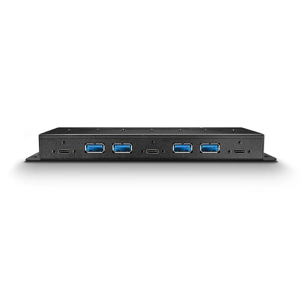 Lindy - Hub - 3 x USB 3.1 Gen 2 + 4 x USB 3.1 - rackmonterbar - DC (43275)