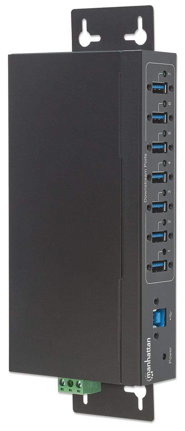 Manhattan 7-portars industriell USB 3.0 Hub - Hub - 7x SuperSpeed USB 3.0 - Desktop