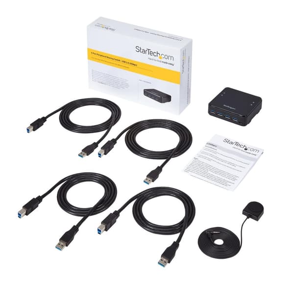 StarTech.com 4x4 USB 3.0 -jakamiskytkin oheislaitteille