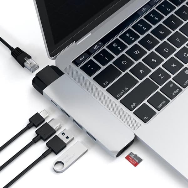 Satechi TYPE-C Multimedie Adapter - Sølv