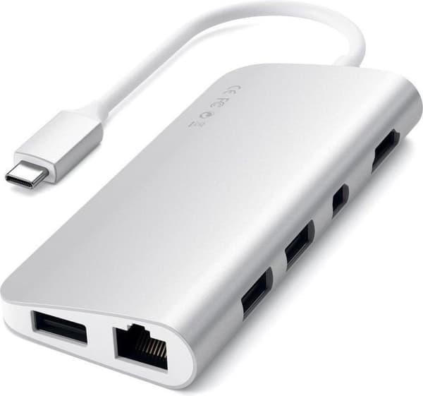 Satechi TYPE-C Multimedie Adapter - Sølv