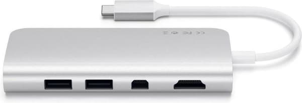 Satechi TYPE-C Multimedie Adapter - Sølv