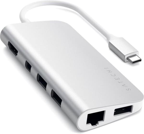 Satechi TYPE-C Multimedie Adapter - Sølv