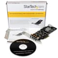 Pikkukuva 7 / 8: StarTech.com 4-porttinen USB3.0 SuperSpeed PCI Express -liitäntäkortti, jossa on 4 5Gb/s-kanavaa ja UASP - SATA/LP4-virtalähde - USB-sovitin - PCI Exp