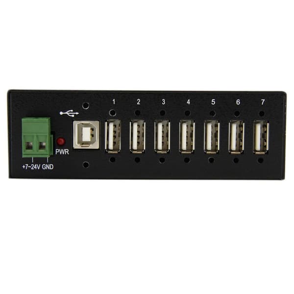 StarTech-monterbar robust industriel 7-ports USB-hub