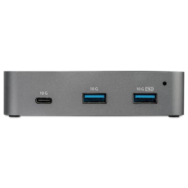 StarTech.com HB31C2A1CGS 3-portars USB-C-hubb (LAN-hubb, 10 Gbit/s, 2x USB-A och 1x USB-C, 1m värdkabel, strömförsörjd, med strömförsörjning) - Hub -