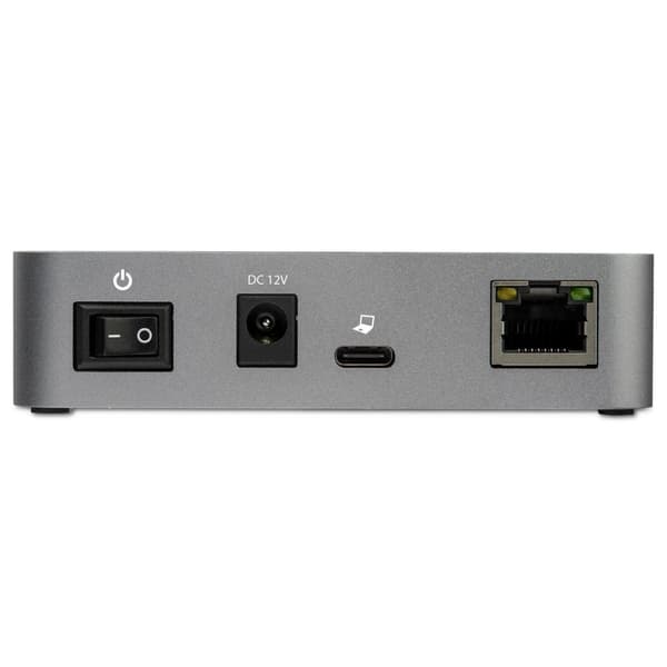 StarTech.com HB31C2A1CGS 3-portars USB-C-hubb (LAN-hubb, 10 Gbit/s, 2x USB-A och 1x USB-C, 1m värdkabel, strömförsörjd, med strömförsörjning) - Hub -