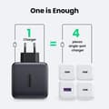 Miniatyrbillede 8 af 9: Ugreen - 4 i 1 GaN-stik - 100W oplader med USB C og USB A - Space Grey