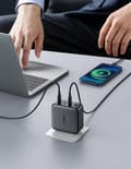Miniatyrbillede 2 af 9: Ugreen - 4 i 1 GaN-stik - 100W oplader med USB C og USB A - Space Grey