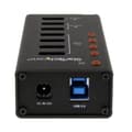 Miniatyrbillede 3 af 5: StarTech 4 Port USB3.0 Hub m - 3 dedikerede opladningsporte (2x1A & 1x2A) - Hub - 4 x SuperSpeed USB3.0 - Desktop (ST4300U3C3)