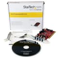 Miniatyrbillede 5 af 5: StarTech.com 4 Port USB3.0 PCI Interface Card - PCI SuperSpeed USB3.0 Controller Card - USB Adapter - PCI-X Low Profile - USB3.0 x 4 - Rød (PCIUSB3S4)