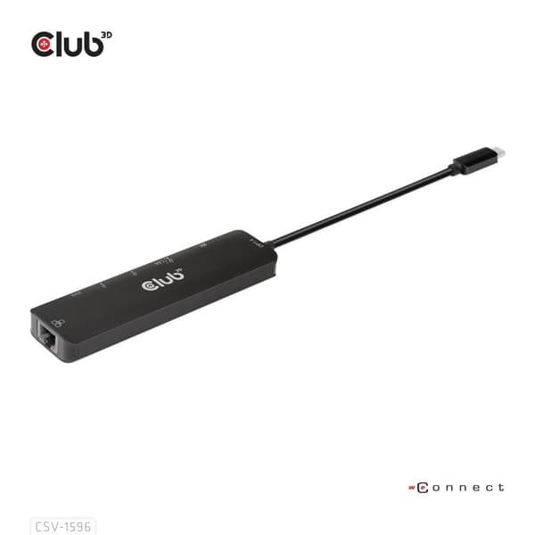 Club 3D - Dockingstation - USB-C 3.1 Gen 1 - HDMI - GigE