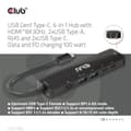 Miniatyrbillede 7 af 8: Club 3D - Dockingstation - USB-C 3.1 Gen 1 - HDMI - GigE