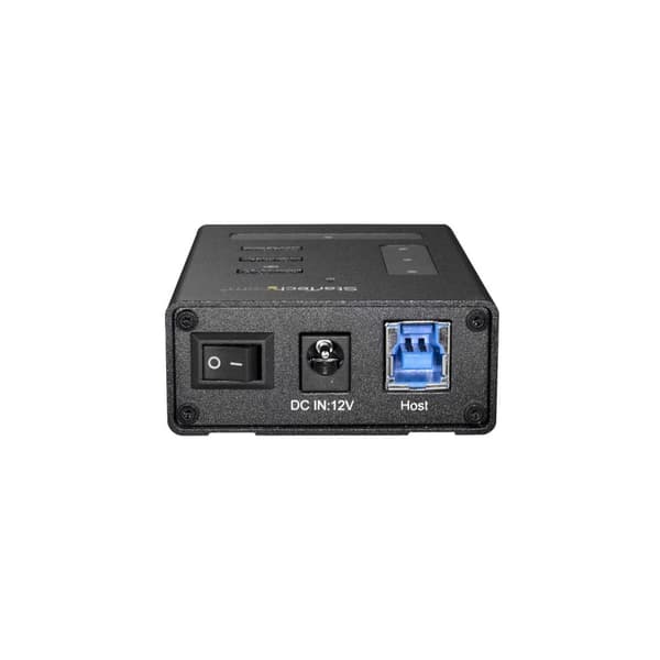 StarTech.com 4-porttinen USB-keskitin - Metalli - USB-A - 3x USB-A ja 1x USB-C - USB 3.0 - Teollinen USB-keskitin - USB-keskitin Type-C:llä
