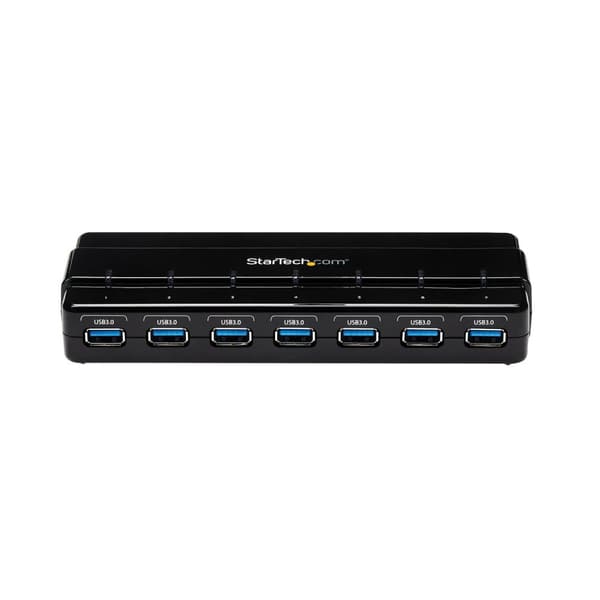 Startech 7 Port SuperSpeed USB 3.0 Hub med adapter