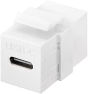 Keystone-modul USB-C™-kontakt, USB 3.2 Gen 2 (10 Gbit/s), vit