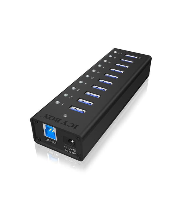 Raidsonic ICY BOX IB-AC6110 10-portars USB 3.0 Hub