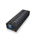 Miniatyrbild 4 av 5: Raidsonic ICY BOX IB-AC6110 10-portars USB 3.0 Hub