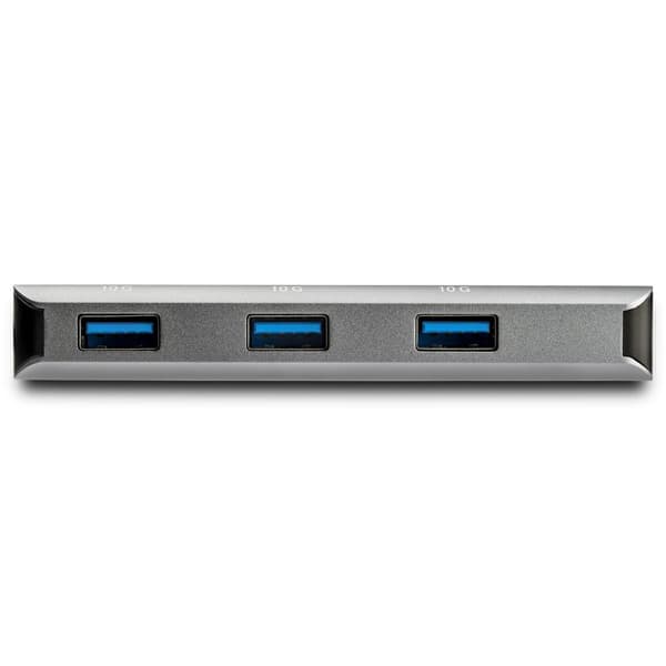 StarTech HB31C3ASDMB 3-ports USB-C Hub (10 Gbit/s, med SD-kortlæser og 25 cm værtskabel, 3x USB-A - Hub - 1 x USB-C + 3 x USB 3.1 - Desktop (HB31C3ASD