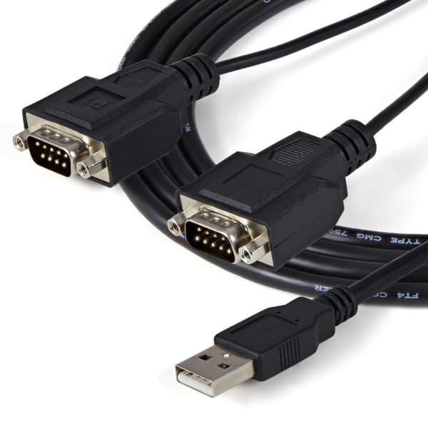 StarTech.com 2 port FTDI USB til seriel RS232 adapter - USB til RS-232 adapter kabel/konverter