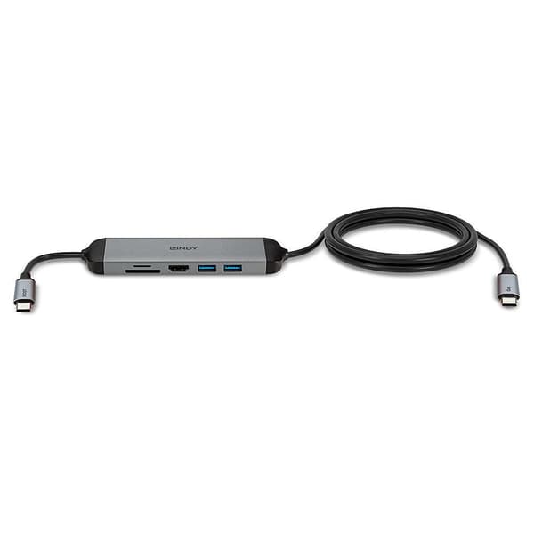 LINDY USB 3.2 Type C Laptop Micro Dock med 1,4 m USB PD-opladningskabel - Dockingstation - USB-C 3.2 - HDMI