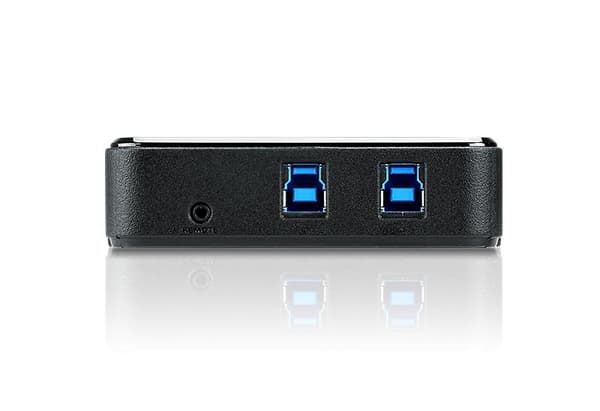 USB Switch 2x USB-B hona - 4x USB 3.0 A hona Svart
