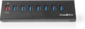 Miniatyrbillede 5 af 8: Nedis USB Hub | 8 Havne Havn(e) | QC3.0 / USB 3.2 Gen1 | Strømforsyning / USB-drevet | 5 Gbps | 8x USB