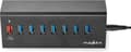 Miniatyrbillede 7 af 8: Nedis USB Hub | 8 Havne Havn(e) | QC3.0 / USB 3.2 Gen1 | Strømforsyning / USB-drevet | 5 Gbps | 8x USB