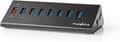 Miniatyrbillede 8 af 8: Nedis USB Hub | 8 Havne Havn(e) | QC3.0 / USB 3.2 Gen1 | Strømforsyning / USB-drevet | 5 Gbps | 8x USB