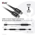 Pikkukuva 4 / 10: Club 3D CAC-1535 USB 3.2 GEN 2 Type-C–C aktiivinen kaksisuuntainen kaapeli 8K60HZ Data 10GBPS ja PD