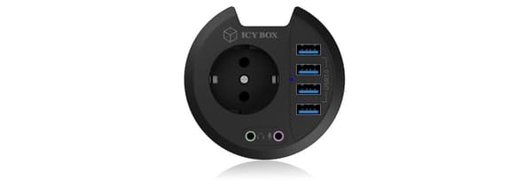 Hub 4-Port IcyBox USB 3.0 IB-Hub1430 bordhub ekstern detailhandel