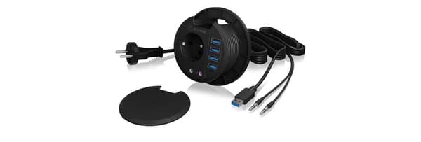 Hub 4-Port IcyBox USB 3.0 IB-Hub1430 bordhub ekstern detailhandel