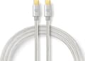 Miniatyrbild 1 av 8: USB-kabel | USB 3.2 Gen 1 | USB-C™ hane | USB-C™ hane | 5 Gbps | guldpläterad | 2,00 m | Runda | Stickad / Nylon | Aluminium | Täckfönsterlåda
