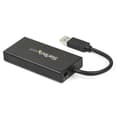 Pikkukuva 2 / 7: StarTech.com 3-porttinen kannettava USB3.0-keskitin Gigabit Ethernet -sovittimella NIC - Keskitin - 3 x SuperSpeed USB3.0 + 1 x 10/100/1000 - pöytäkon