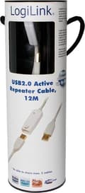 Miniatyrbillede 4 af 5: LogiLink USB 2.0 Repeater, 12 m aktiv forlænger, Hvid