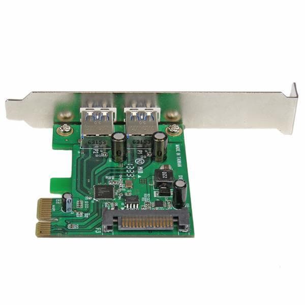 StarTech.com 2-porttinen PCI Express SuperSpeed USB 3.0 -liitäntäkortti, jossa UASP - SATA Power - 2-porttinen USB 3 PCIe -kortti SATA-liittimellä