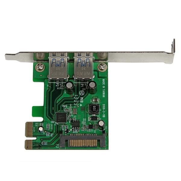 StarTech.com 2-porttinen PCI Express SuperSpeed USB 3.0 -liitäntäkortti, jossa UASP - SATA Power - 2-porttinen USB 3 PCIe -kortti SATA-liittimellä