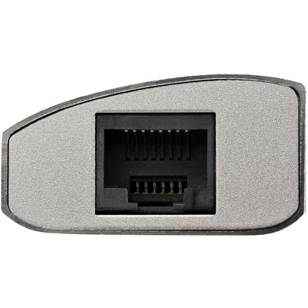 3-portars bärbar aluminium USB 3.0-hub med Gigabit Ethernet-nätverksadapter integrerad kabel