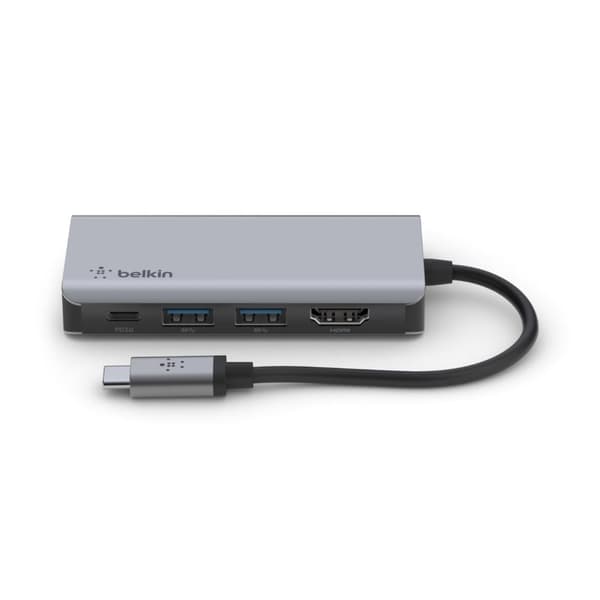 Belkin CONNECT USB-C 4-i-1 multiportadapter AVC006btSGY (AVC006BTSGY)