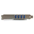 Miniatyrbild 2 av 5: StarTech.com 4-portars PCI Express USB3.0 SuperSpeed gränssnittskort med UASP - Intern SATA - USB-adapter - PCIe - USB3.0 x 4 - för P/N: USB3S2ESATA3
