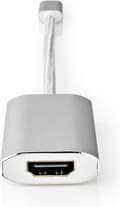 Miniatyrbillede 4 af 9: Nedis USB-adapter | USB 3.2 Gen 1 | USB-C™ han | HDMI™ hun | strømforsyning | 0,20 m | runde | forgyldt | Flettet / Nylon | Sølv | Dæk vindueskasse