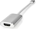 Miniatyrbillede 7 af 9: Nedis USB-adapter | USB 3.2 Gen 1 | USB-C™ han | HDMI™ hun | strømforsyning | 0,20 m | runde | forgyldt | Flettet / Nylon | Sølv | Dæk vindueskasse