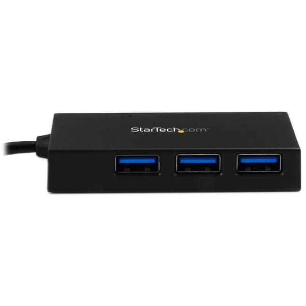 StarTech.com 4-portars USB-C Hub - USB-C till 4x USB-A - USB 3.0 Hub - Inkluderar strömadapter - Hub - 4 x SuperSpeed USB 3.0 - Desktop