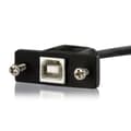 Pikkukuva 2 / 3: StarTech USB B - B kaapeli Slotbelch-asennukseen - Naaras/uros - USB-kaapeli - USB Type B 4-nastainen (F) - USB Type B 4-nastainen (M) - 30cm (USB/USB