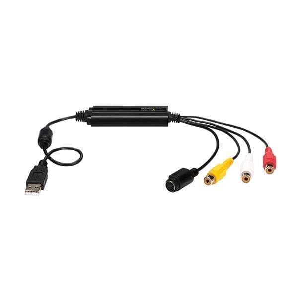 StarTech USB-videokaappaussovitinkaapeli - S-Video/komposiitti USB 2.0 -liitäntään - TWAIN-tuki - Analogia-digitaalimuunnin - Vain Windows - Videonsie