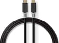 Miniatyrbild 4 av 4: USB-kabel | USB 3.2 Gen 2x2 | USB-C™ hane | USB-C™ hane | 20 Gbps | guld | 1,00 m | Runda | pvc | Antracit | fönsterlåda